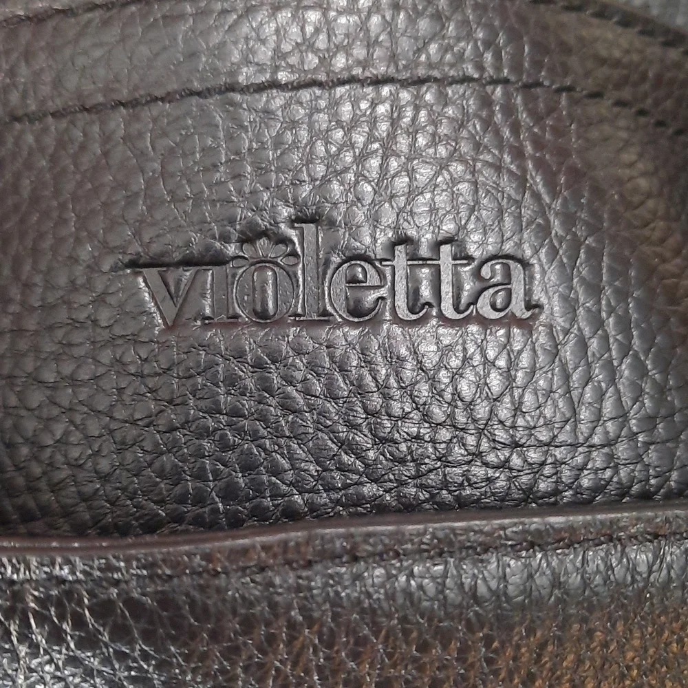 Violetta Pebble Leather Saddle Large Crossbody Shouder Bag - Picture 6 of 8